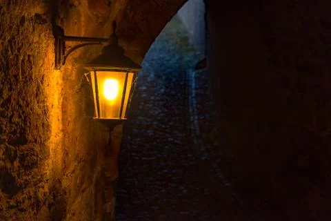 The Lamp in the Castle Stock Photos