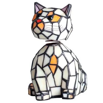 Lamp "Cat" on an isolated background Stock Photos
