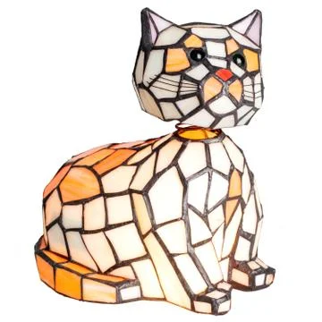 Lamp "Cat" on an isolated background Stock Photos