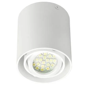 Lamp ceiling light on an isolated background. Backlight. Stock Photos
