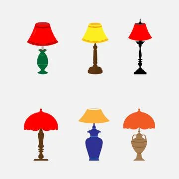Lamp collection Stock Illustration