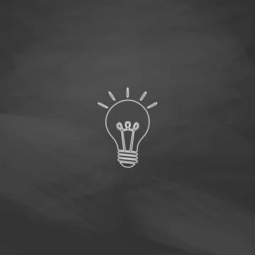 Lamp computer symbol Stock Illustration