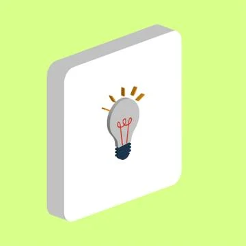 Lamp computer symbol Stock Illustration