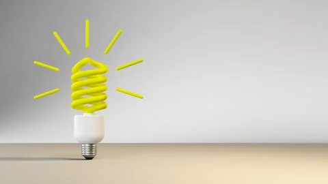 Lamp copy space Stock Illustration