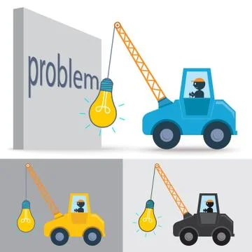 Lamp crane Illustrazione stock