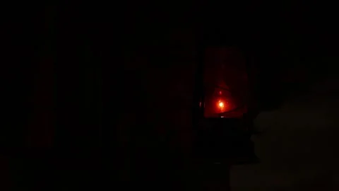 Lamp in the dark 2 Stock Footage 322057053