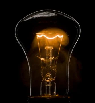 Lamp in the dark Stock Photos