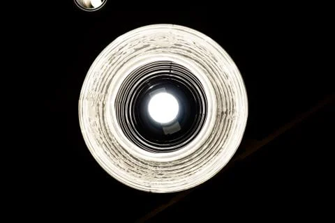 Lamp in the Dark. Stock Photos