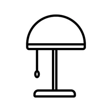 Lamp - desk lamp icon vector design template Stock Illustration