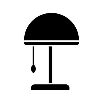 Lamp - desk lamp icon vector design template Stock Illustration