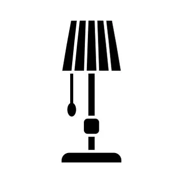 Lamp - desk lamp icon vector design template Illustrazione stock