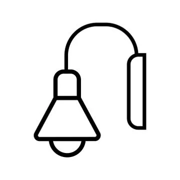 Lamp - desk lamp icon vector design template Illustrazione stock