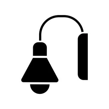 Lamp - desk lamp icon vector design template Illustrazione stock