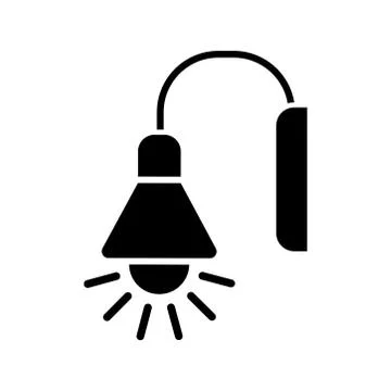 Lamp - desk lamp icon vector design template Illustrazione stock