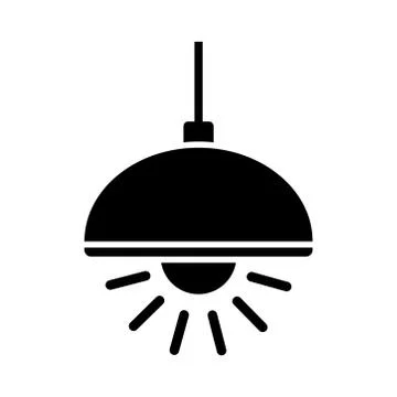 Lamp - desk lamp icon vector design template Stock Illustration