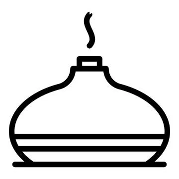Lamp diffuser icon, outline style イラスト素材