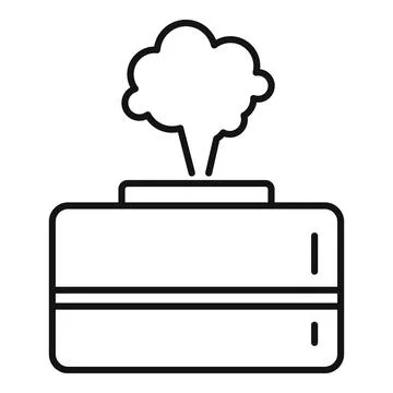 Lamp diffuser icon, outline style Stock Illustration