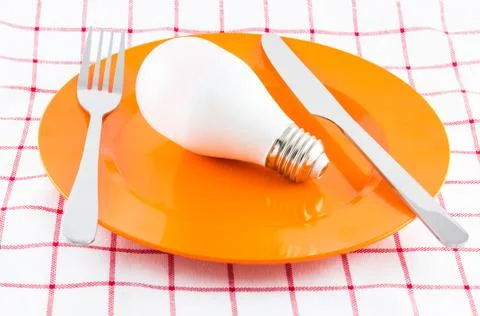 Lamp on Dish Stock Photos
