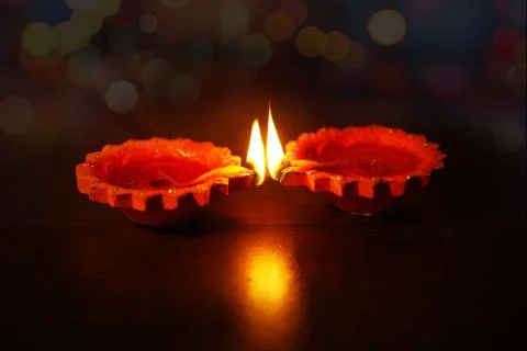 Lamp Diya. Stock Photos