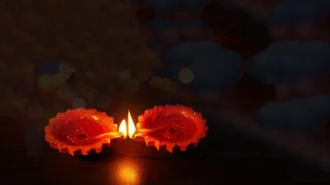Lamp Diya. Stock Photos