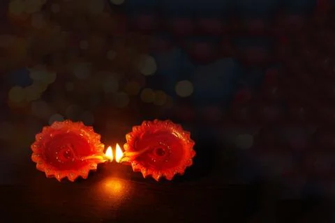 Lamp Diya. Stock Photos