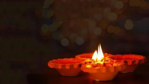 Lamp Diya. Stock Photos