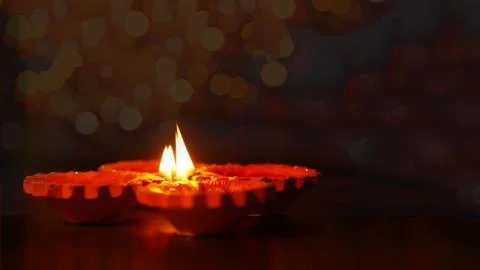 Lamp Diya. Stock Photos
