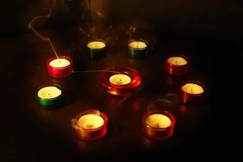 Lamp Diya. Stock Photos