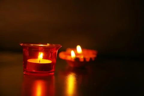 Lamp Diya. Stock Photos