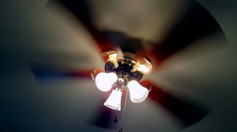 Lamp with fan light  4K Stock Footage 54137391