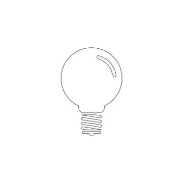 Lamp. flat vector icon Stock-Illustration