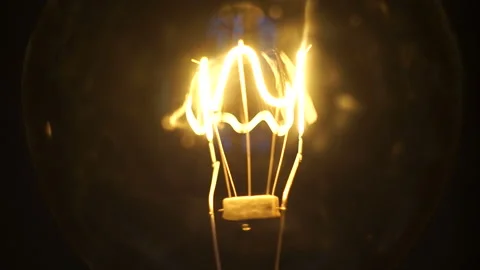 Lamp flicker. Incandescent lamp flashes. 動画素材 89894052