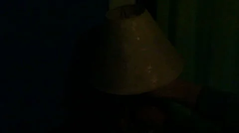 Lamp flicking on and off Stock Footage 10803239