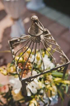 Lamp from flowers  Stock Photos