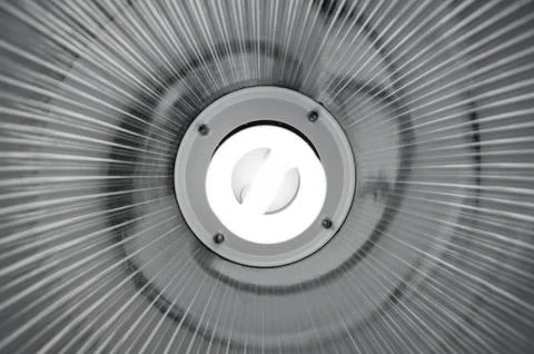 Lamp with fluorescent lightbulb Stock Photos