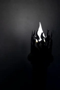 Lamp in the form of a torch Stock Photos