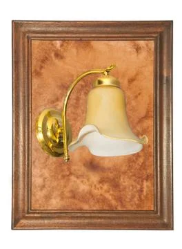 Lamp in the frame. Stock Photos