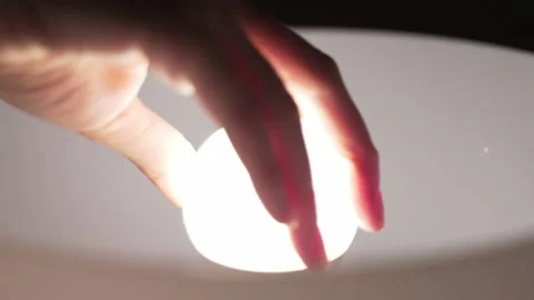 The lamp in the hands of electrician. Electrical technology in the house. Indoor Stock Footage 155382434