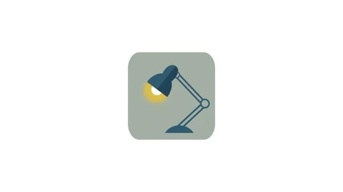Lamp icon animation for video motion graphics Stock Footage 150060129