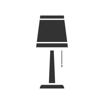 Lamp icon flat Stock Illustration