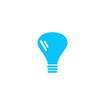 Lamp icon flat Stock Illustration