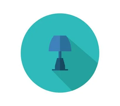 Lamp icon illustrated in vector on white background Stock Illustration