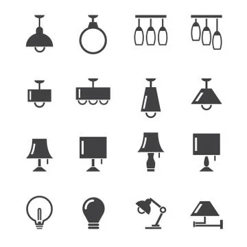 Lamp icon Stock Illustration