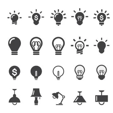 Lamp icon Illustrazione stock