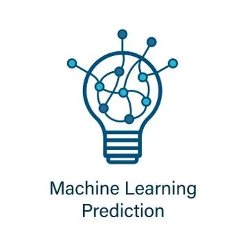 Lamp icon with neural network inside Stock-Illustration