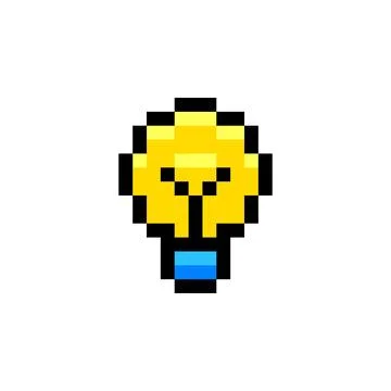 Lamp Icon Pixel Stock-Illustration