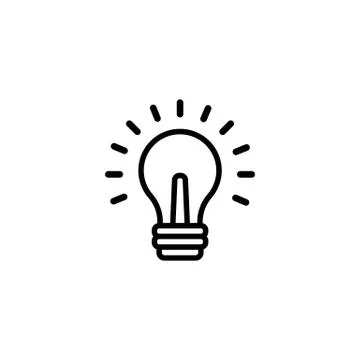 Lamp icon. Supe creative idea concept. Inspiration. Vector on isolated white  Stock Illustration
