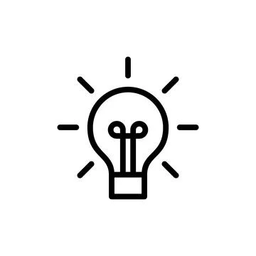 Lamp icon vector illustration. Light bulb sign and symbol. idea symbol. Illustrazione stock