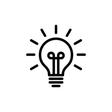 Lamp icon vector illustration. Light bulb sign and symbol. idea symbol. Stock Illustration