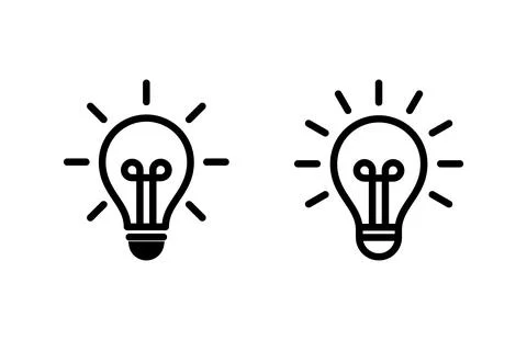 Lamp icon vector illustration. Light bulb sign and symbol. idea symbol. Stock Illustration
